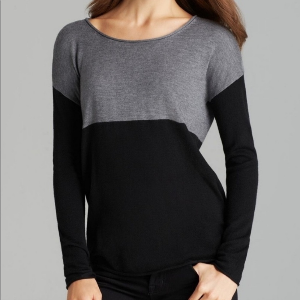 Women’s Splendid Colorblock Cashmere Blend Pullover Sweater Size XS